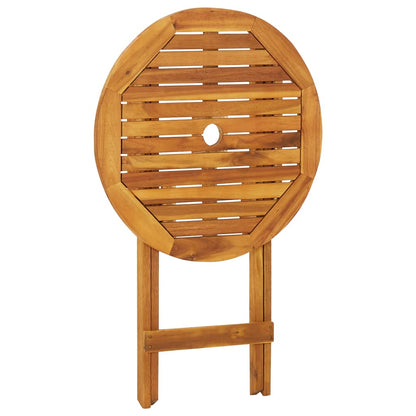 3Dílný Skládací Zahradní Jídelní Set Masivní Akáciové Dřevo 60 Cm
