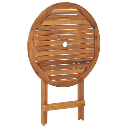 3Dílný Skládací Zahradní Jídelní Set Masivní Akáciové Dřevo 70 Cm