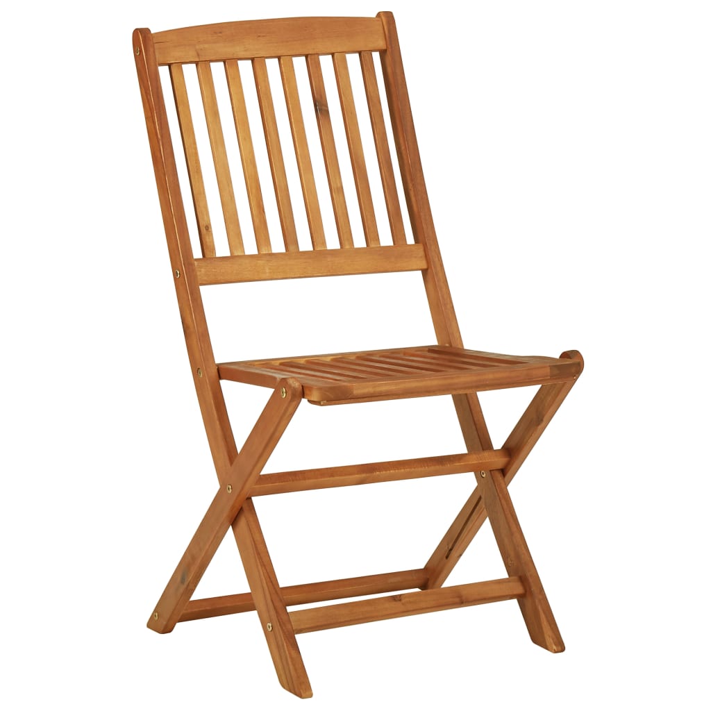 3Dílný Skládací Zahradní Jídelní Set Masivní Akáciové Dřevo 70 Cm