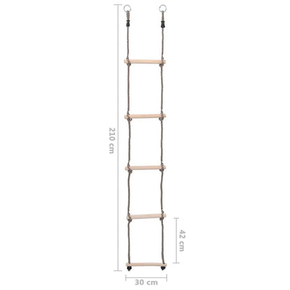 5Stupňový Žebřík 210 Cm Masivní Borové Dřevo