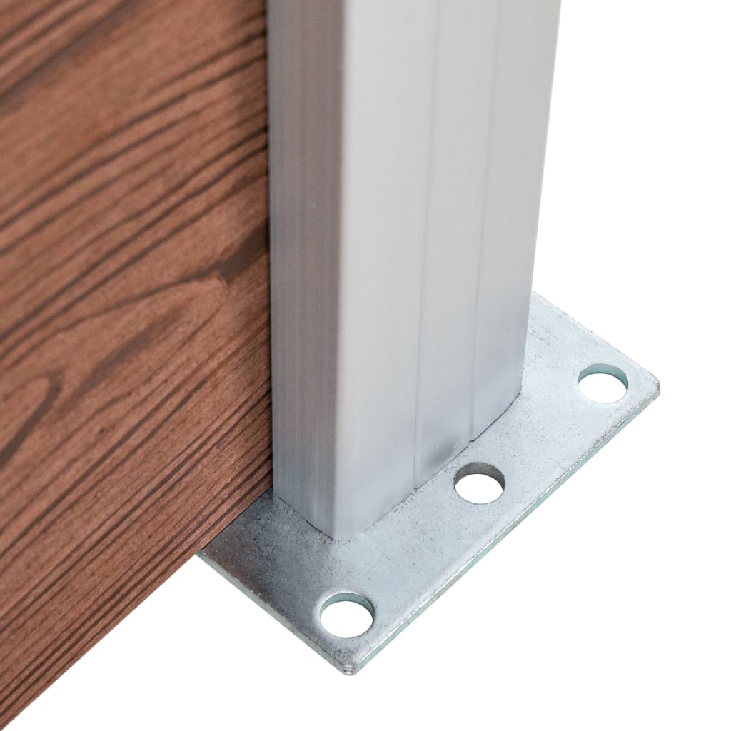 Plotový Dílec Wpc 95 X 186 Cm Hnědý