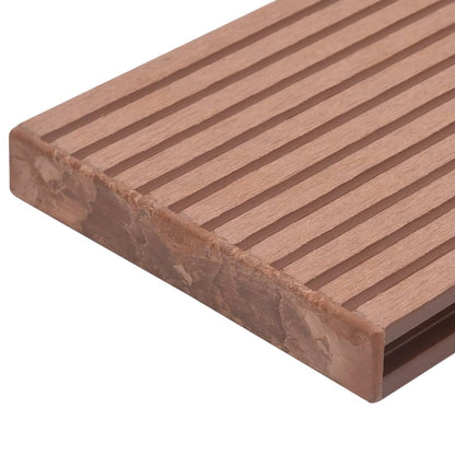 Koncové Krytky 10 Ks Hnědé Plast