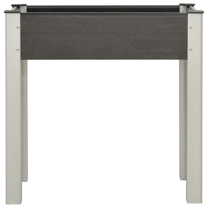 Zahradní Vyvýšený Záhon Dřevoplast Šedý