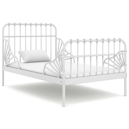 Prodloužitelný Rám Postele Růžový Kov 80 X 130/200 Cm