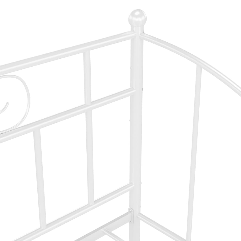 Rám Vysouvací Postele/Pohovky Bílý Kov 90 X 200 Cm