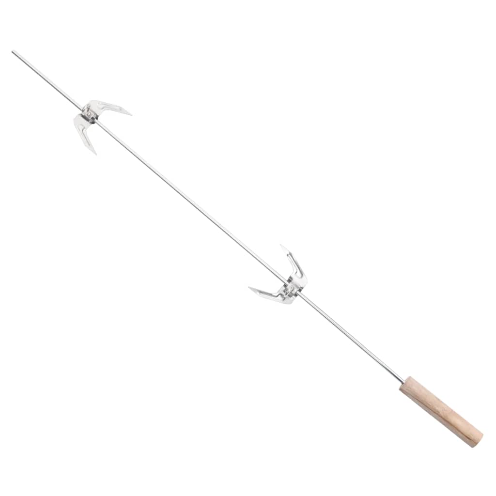 Gril Na Dřevěné Uhlí S Kolečky Černý Ocel