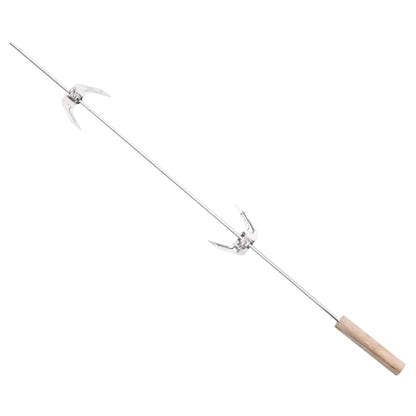 Gril Na Dřevěné Uhlí S Kolečky Černý Ocel