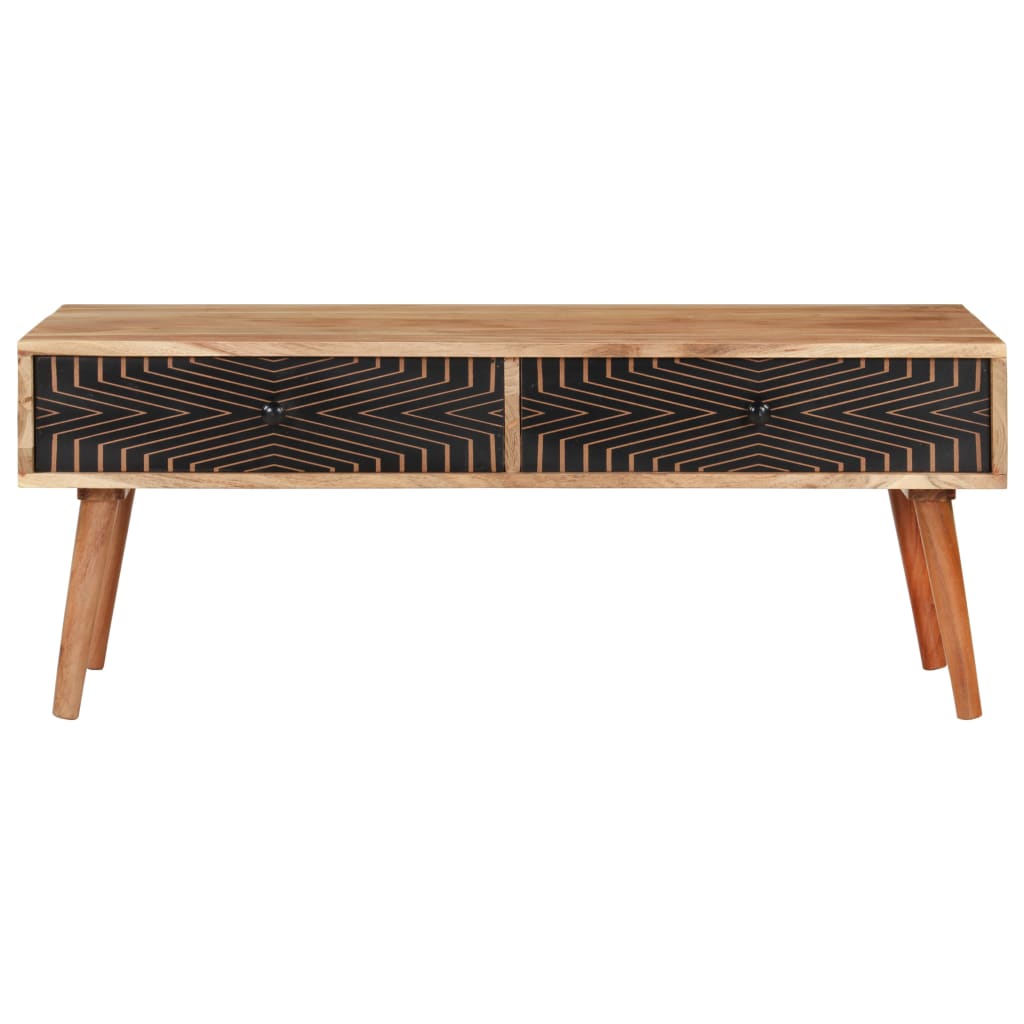 Konferenční Stolek 100 X 50 X 39 Cm Masivní Akáciové Dřevo