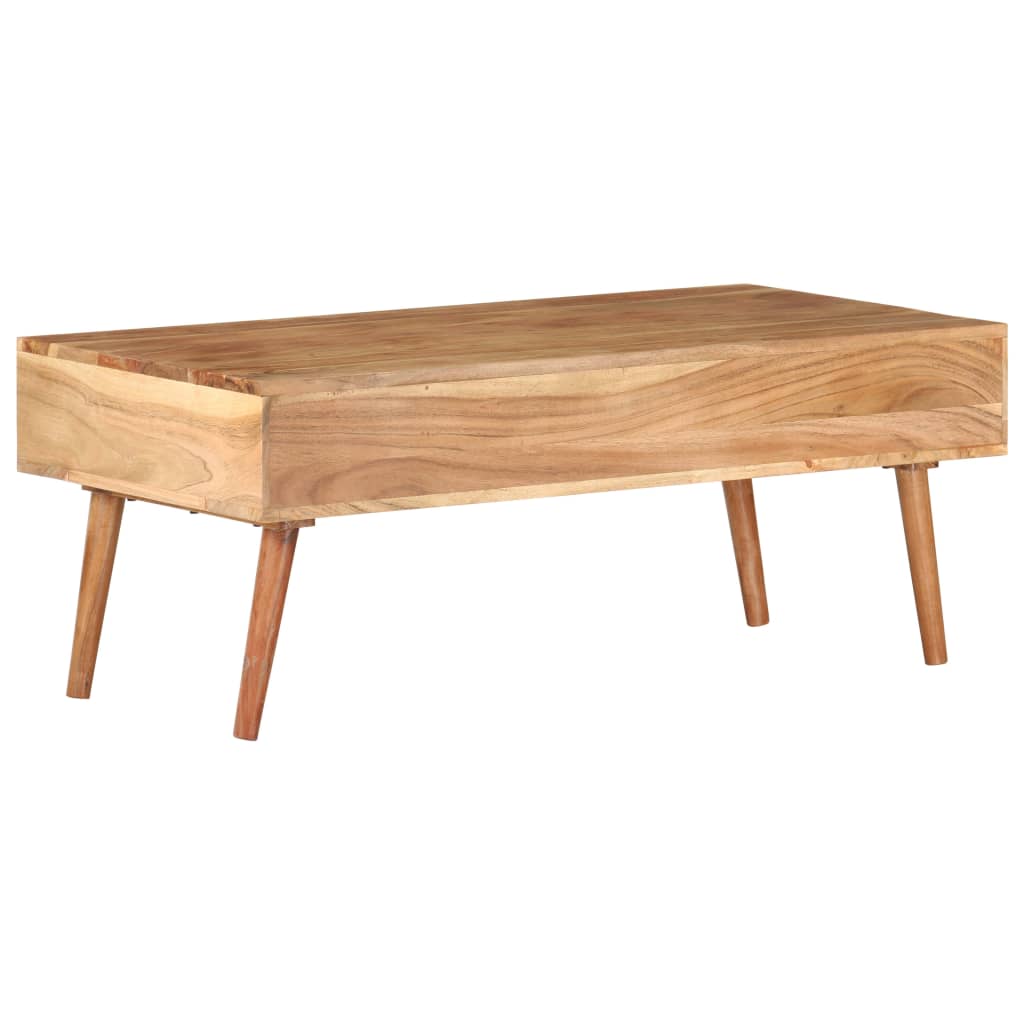 Konferenční Stolek 100 X 50 X 39 Cm Masivní Akáciové Dřevo