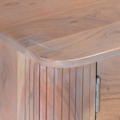 Tv Stolek 118 X 30 X 40 Cm Masivní Akáciové Dřevo