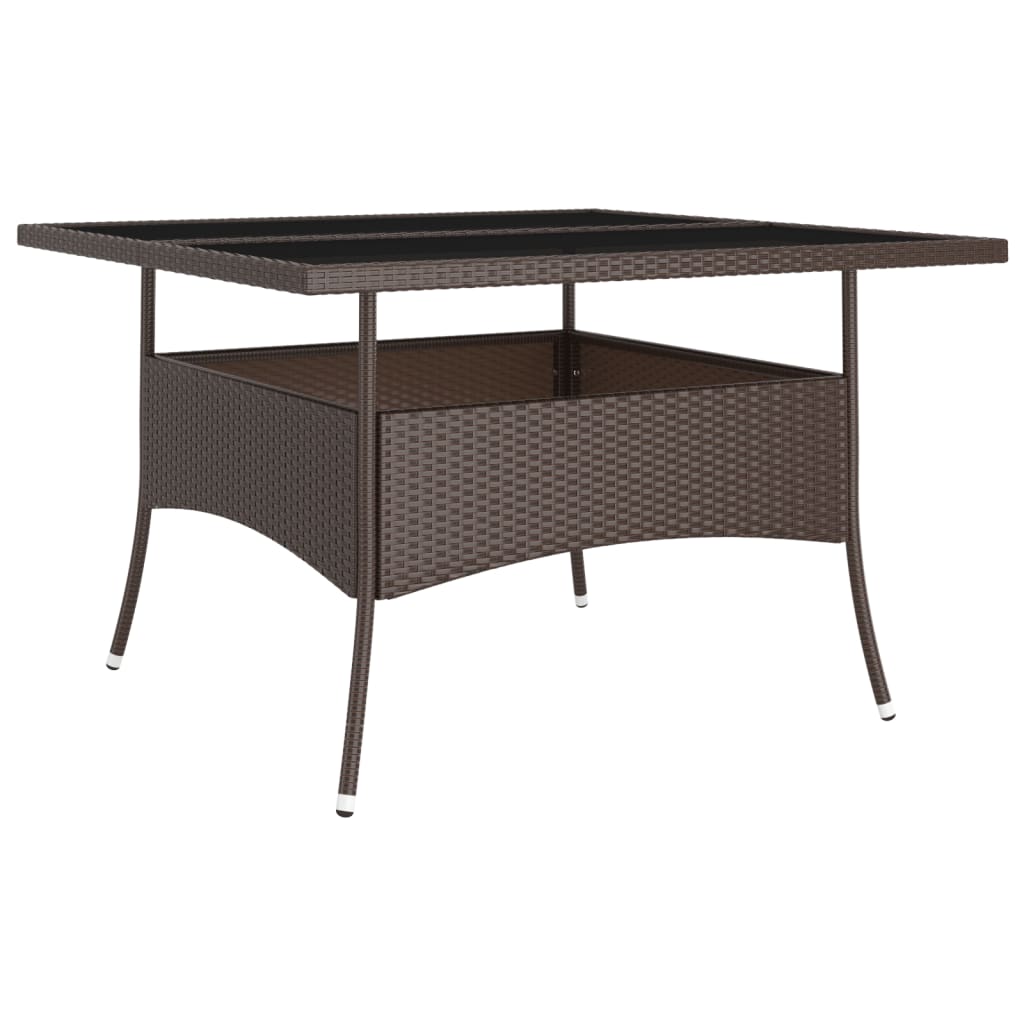 9Dílný Zahradní Jídelní Set Polyratan Hnědý