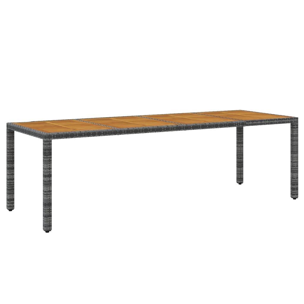 11Dílný Zahradní Jídelní Set Polyratan Šedý