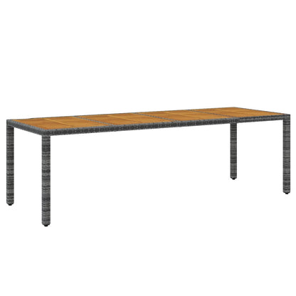 11Dílný Zahradní Jídelní Set Polyratan Šedý