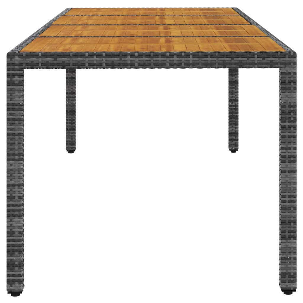 11Dílný Zahradní Jídelní Set Polyratan Šedý