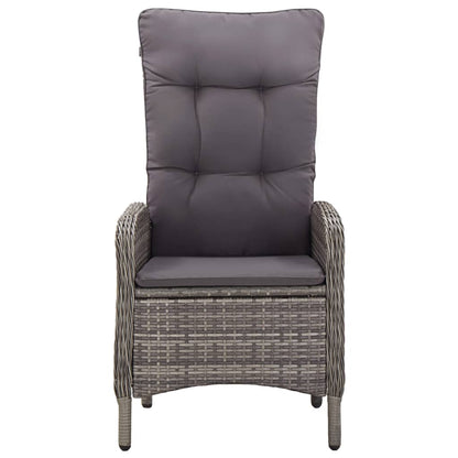 11Dílný Zahradní Jídelní Set Polyratan Šedý