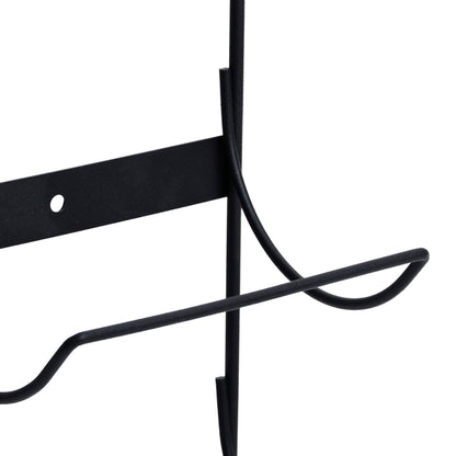 Nástěnný Držák Na Víno Na 5 Lahví Černý Železo