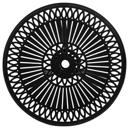 Zahradní Stůl Černý 62 X 62 X 65 Cm Litý Hliník