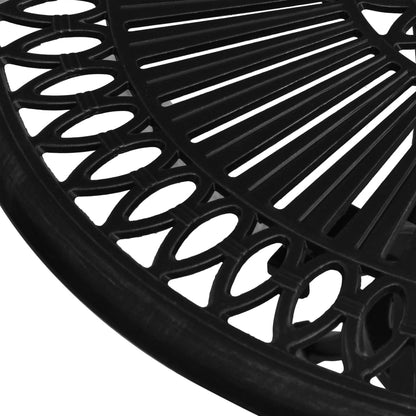 Zahradní Stůl Černý 62 X 62 X 65 Cm Litý Hliník