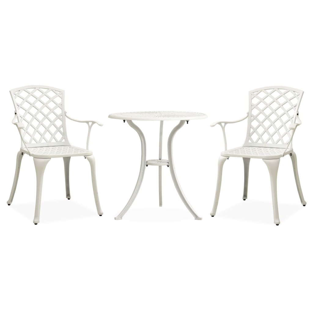 3Dílný Bistro Set Litý Hliník Bronzový