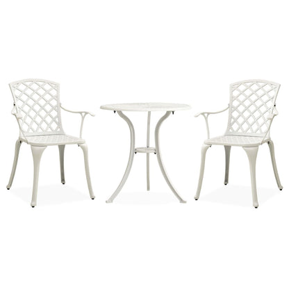 3Dílný Bistro Set Litý Hliník Bronzový