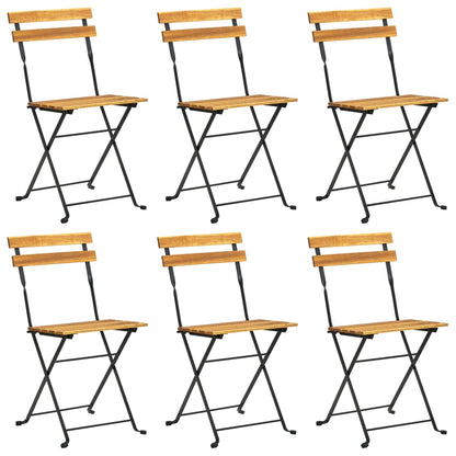7Dílný Skládací Zahradní Jídelní Set Masivní Akáciové Dřevo