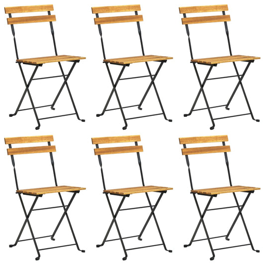 7Dílný Skládací Zahradní Jídelní Set Masivní Akáciové Dřevo