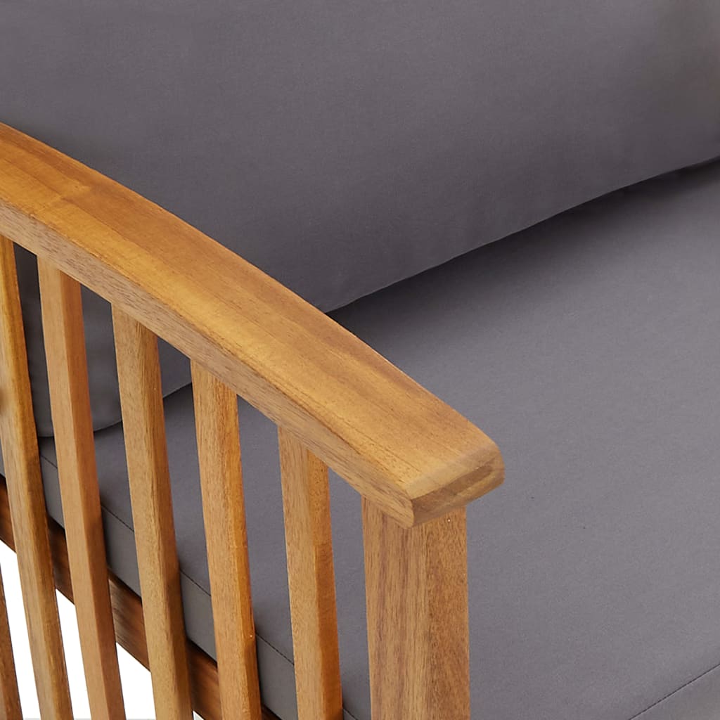 4Dílná Zahradní Sedací Souprava S Poduškami Masivní Akácie