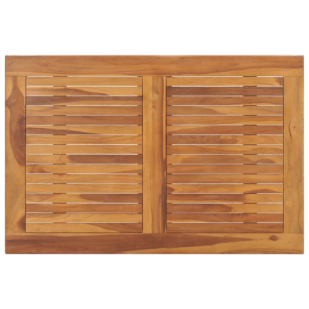 Skládací Zahradní Jídelní Stůl 90 X 60 X 75 Cm Masivní Teak