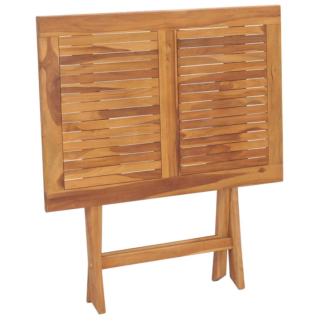 Skládací Zahradní Jídelní Stůl 90 X 60 X 75 Cm Masivní Teak