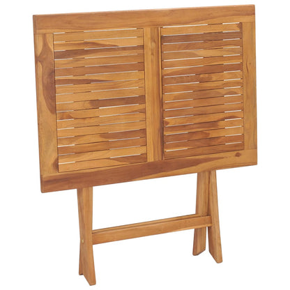 Skládací Zahradní Jídelní Stůl 90 X 60 X 75 Cm Masivní Teak