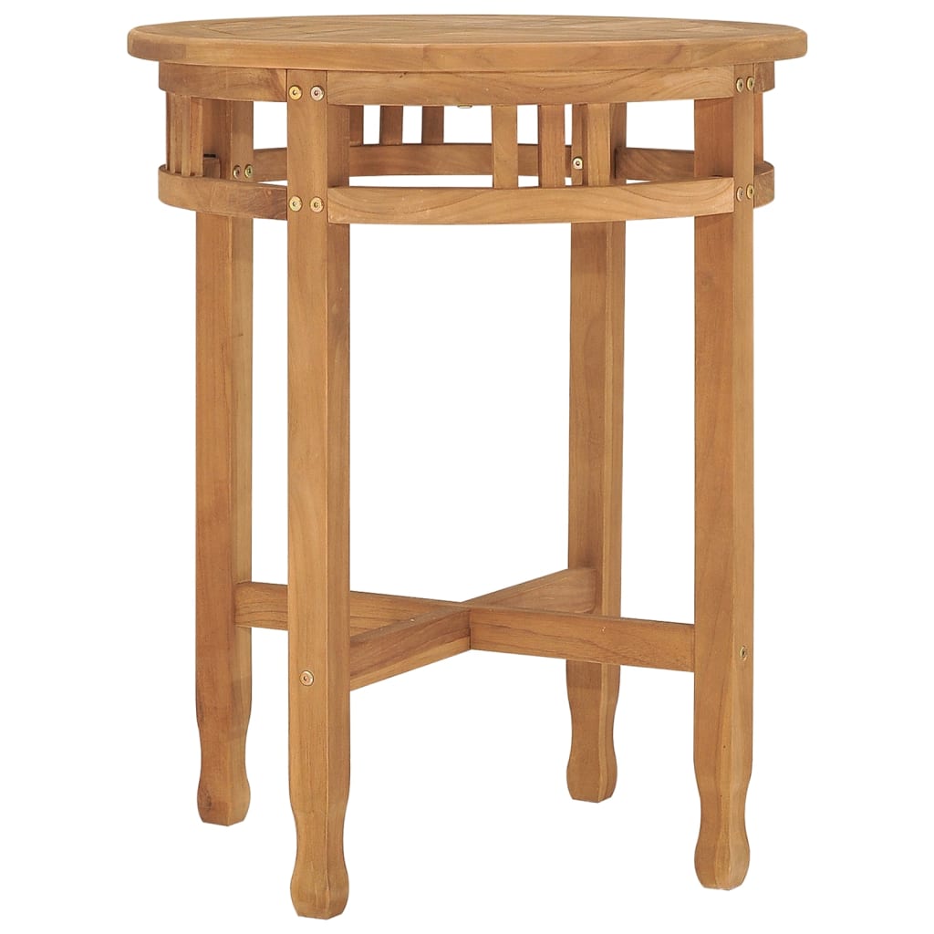 Bistro Stolek Ø 60 X 75,5 Cm Masivní Teakové Dřevo