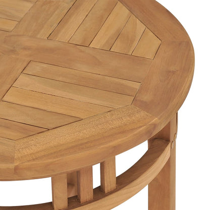 Bistro Stolek Ø 60 X 75,5 Cm Masivní Teakové Dřevo