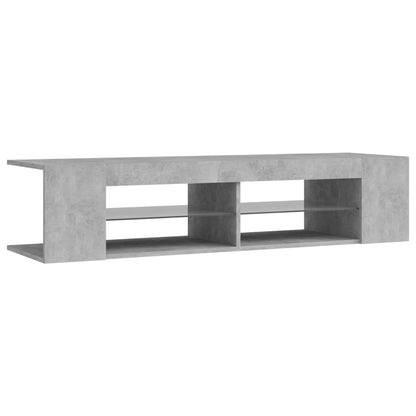 Tv Skříňka S Led Osvětlením Betonově Šedá 135 X 39 X 30 Cm