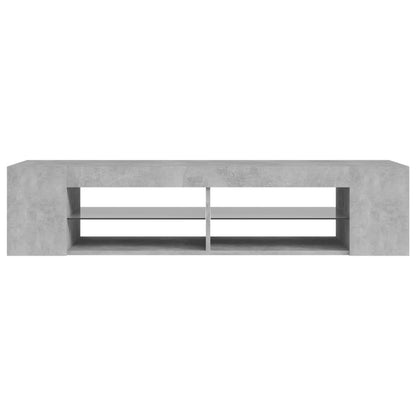 Tv Skříňka S Led Osvětlením Betonově Šedá 135 X 39 X 30 Cm