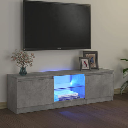 Tv Skříňka S Led Osvětlením Černá 140 X 40 X 35,5 Cm