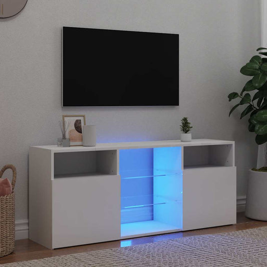 Tv Skříňka S Led Osvětlením 120 X 30 X 50 Cm