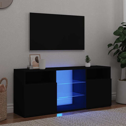 Tv Skříňka S Led Osvětlením 120 X 30 X 50 Cm