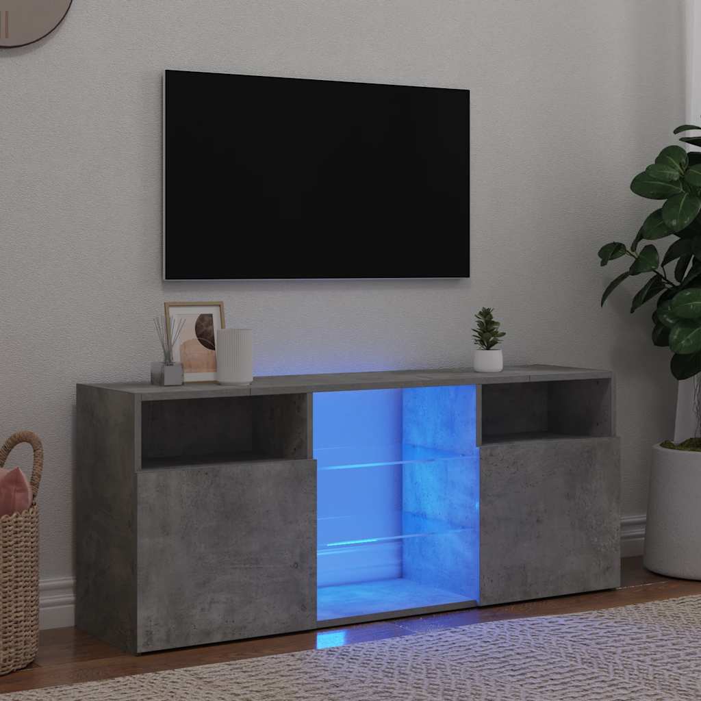 Tv Skříňka S Led Osvětlením 120 X 30 X 50 Cm