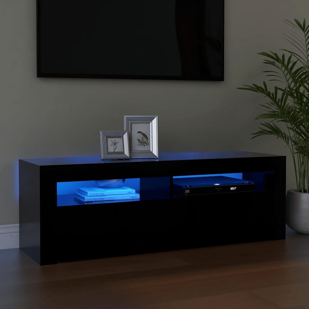 Tv Skříňka S Led Osvětlením 120 X 35 X 40 Cm