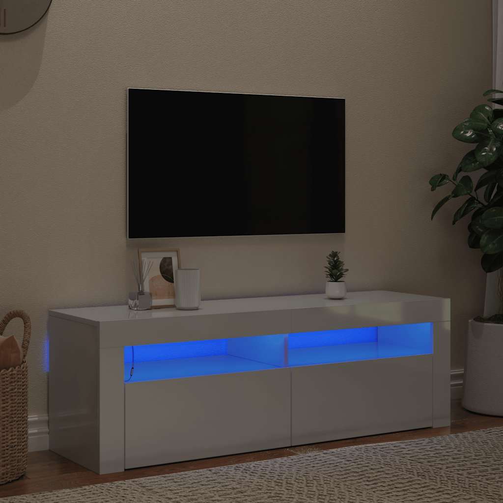 Tv Skříňka S Led Osvětlením 120 X 35 X 40 Cm