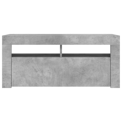Tv Skříňka S Led Osvětlením Betonově Šedá 90 X 35 X 40 Cm