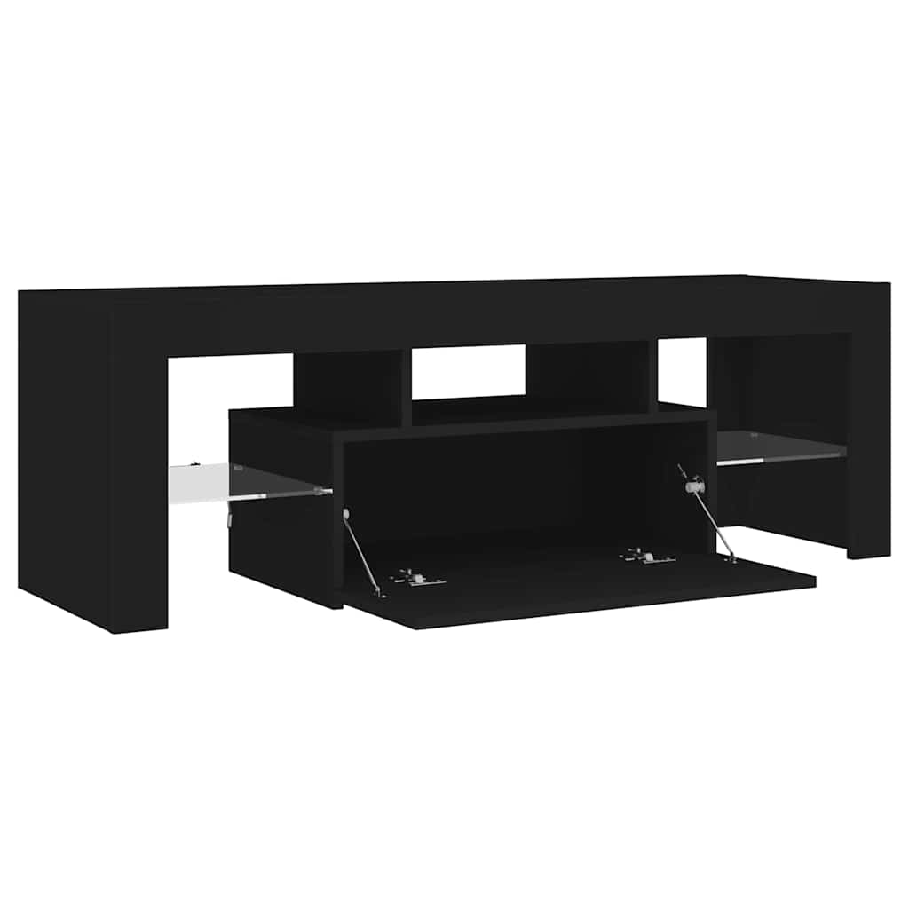 Tv Skříňka S Led Osvětlením Šedá Sonoma 120 X 35 X 40 Cm