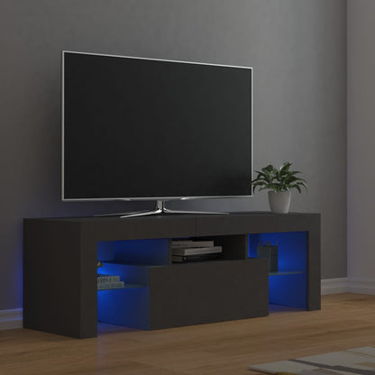 Tv Skříňka S Led Osvětlením Šedá Sonoma 120 X 35 X 40 Cm