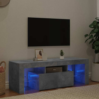 Tv Skříňka S Led Osvětlením Šedá Sonoma 120 X 35 X 40 Cm