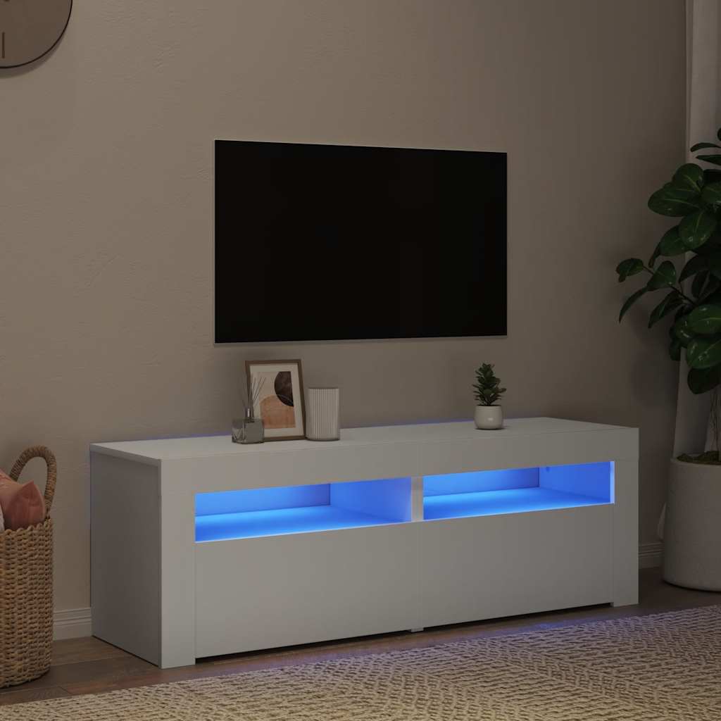Tv Skříňka S Led Osvětlením 120 X 35 X 40 Cm