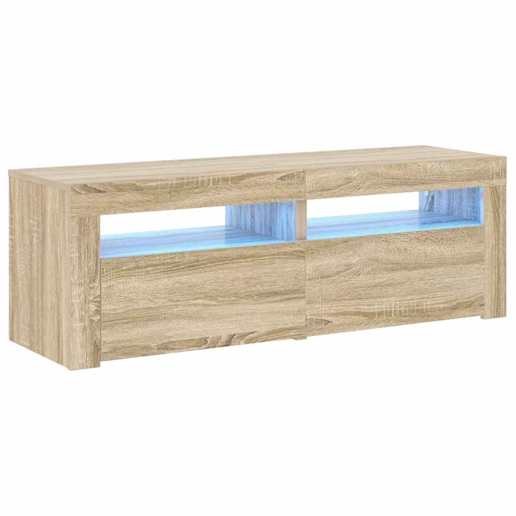 Tv Skříňka S Led Osvětlením 120 X 35 X 40 Cm