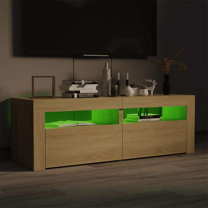Tv Skříňka S Led Osvětlením 120 X 35 X 40 Cm