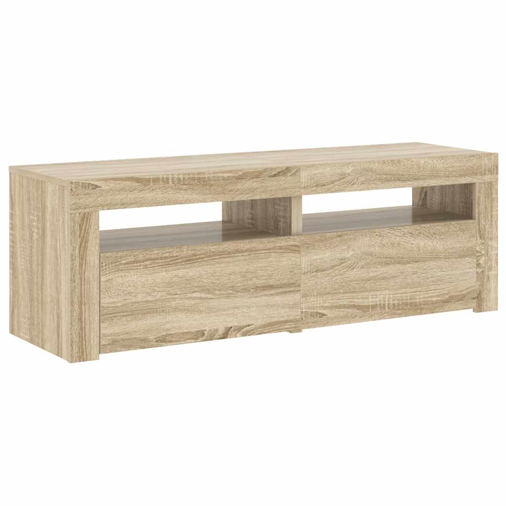 Tv Skříňka S Led Osvětlením 120 X 35 X 40 Cm