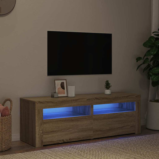 Tv Skříňka S Led Osvětlením 120 X 35 X 40 Cm
