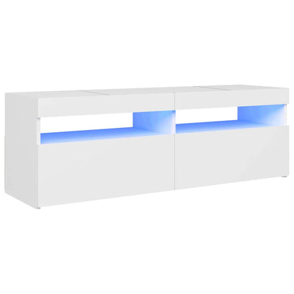 Tv Skříňka S Led Osvětlením Bílá 120 X 35 X 40 Cm